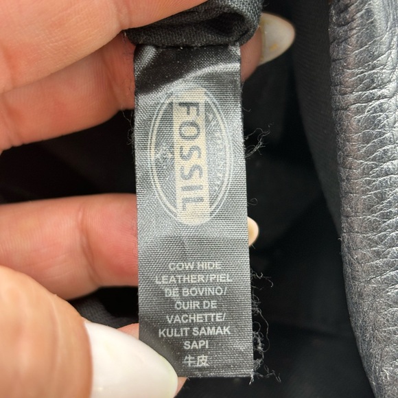 FOSSIL Pebbled Leather Expandable Covertible Crossbody Shoulder Bag - Picture 13 of 16